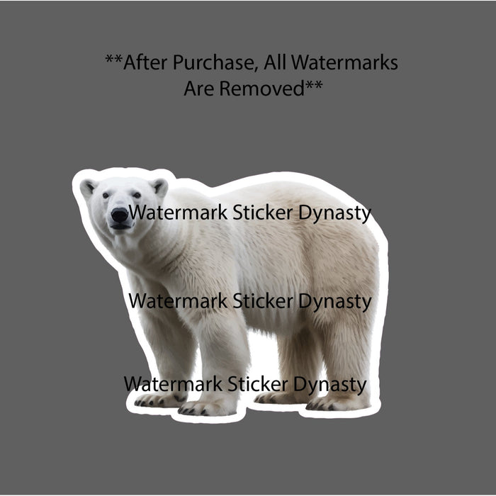 Polar Bear Sticker Animal Outdoor Wildlife Nature Gift Artic Waterproof NEW