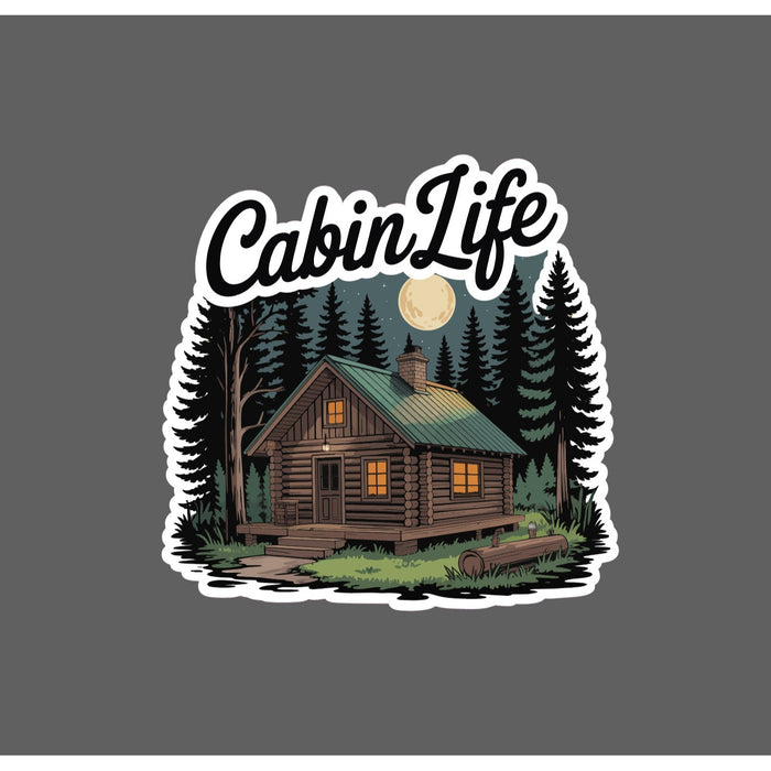 Cabin Life Sticker Waterproof Decal Outdoor Nature Wildlife Woods Gift NEW