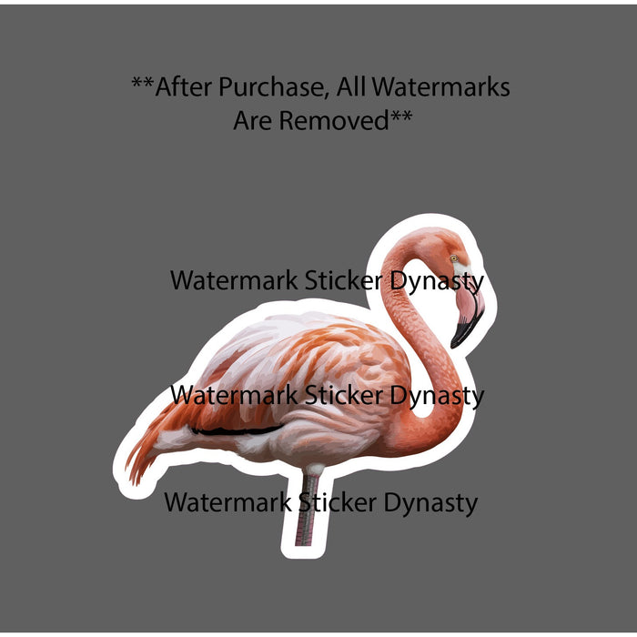 Flamingo Sticker Waterproof Decal Animal Bird Outdoor Wildlife Gift NEW