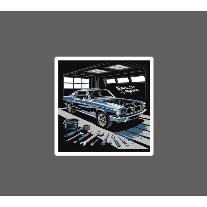Car Restoration Sticker Waterproof Decal Cars Mechanic Work Racing Retro NEW