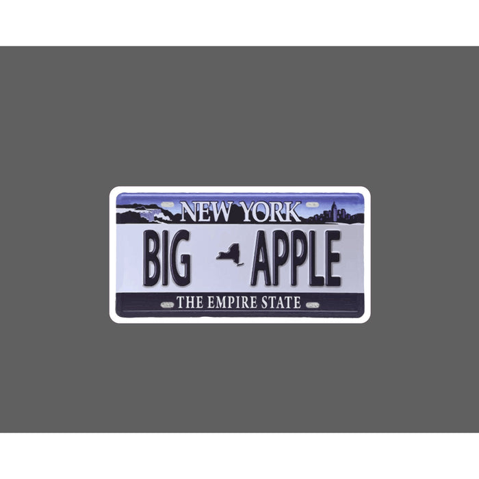 Big Apple Sticker New York City License Plate Empire State Gift Waterproof NEW
