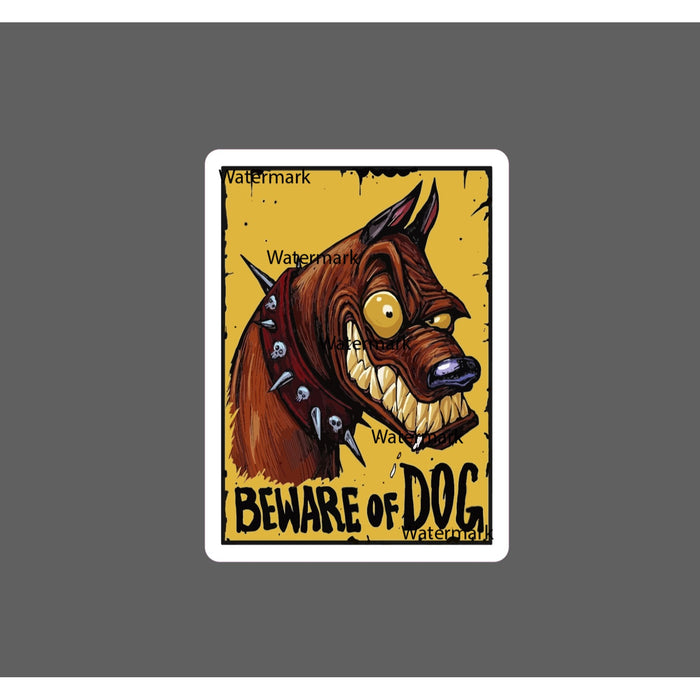 Beware of Dog Sticker Scary Mean Bite NEW