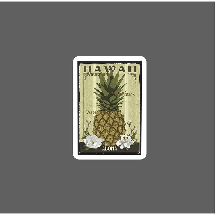 Hawaii Sticker Aloha Pineapple Fruit NEW