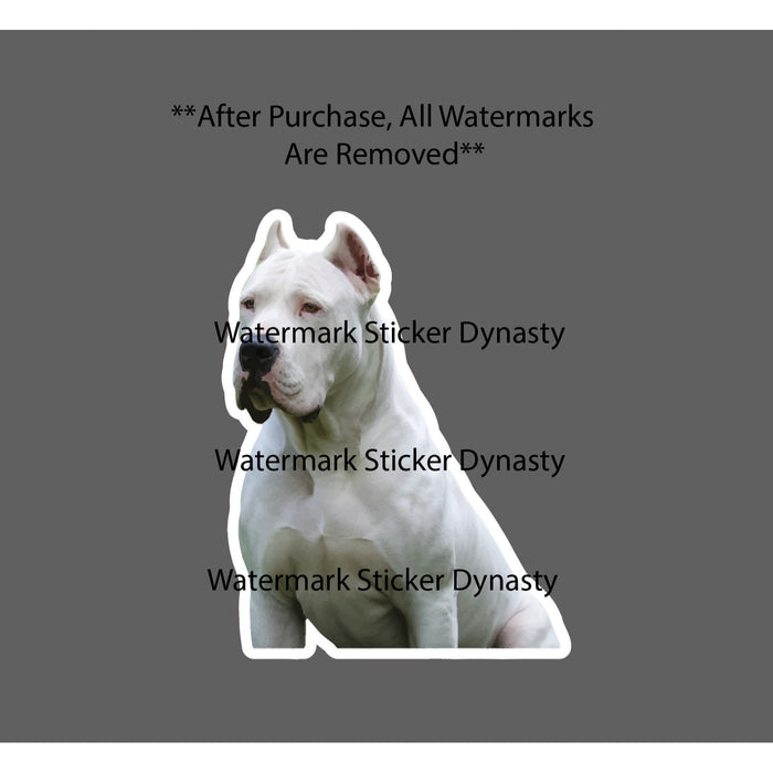 Dogo Argentino Sticker Waterproof Decal Animal Protection Dog Pet Gift NEW