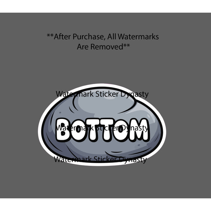 Rock Bottom Sticker Waterproof Decal Life Funny Humor Gift NEW