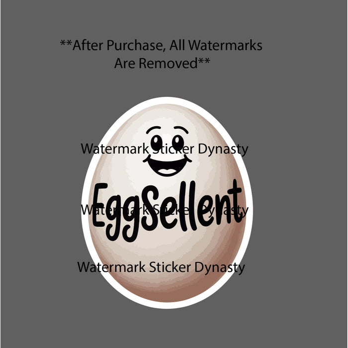 Eggsellent Sticker Waterproof Decal Egg Quote Farm Farmhouse Funny Cute Gift NEW