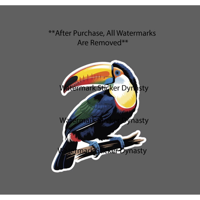 Toucan Sticker Waterproof Decal Bird Animal Outdoor Nature Tropical Gift NEW