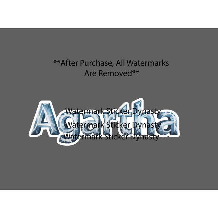 Agartha Sticker Waterproof Decal City Ice Meme White Monster Gift NEW