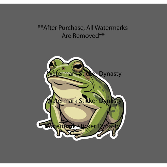 Bull Frog Sticker Waterproof Decal Animal Pond Animal Wildlife Gift NEW