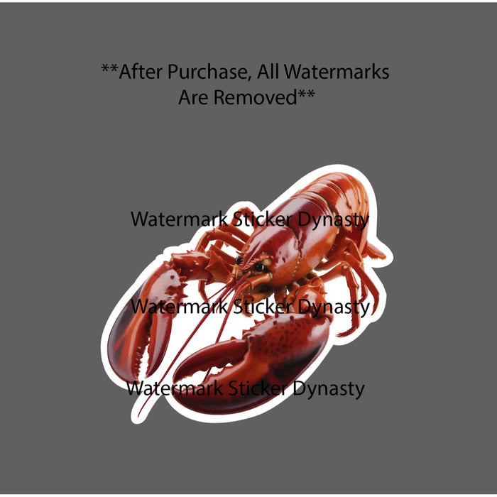 Lobster Sticker Waterproof Decal Dinner Animal Ocean Luxury Food Gift NEW