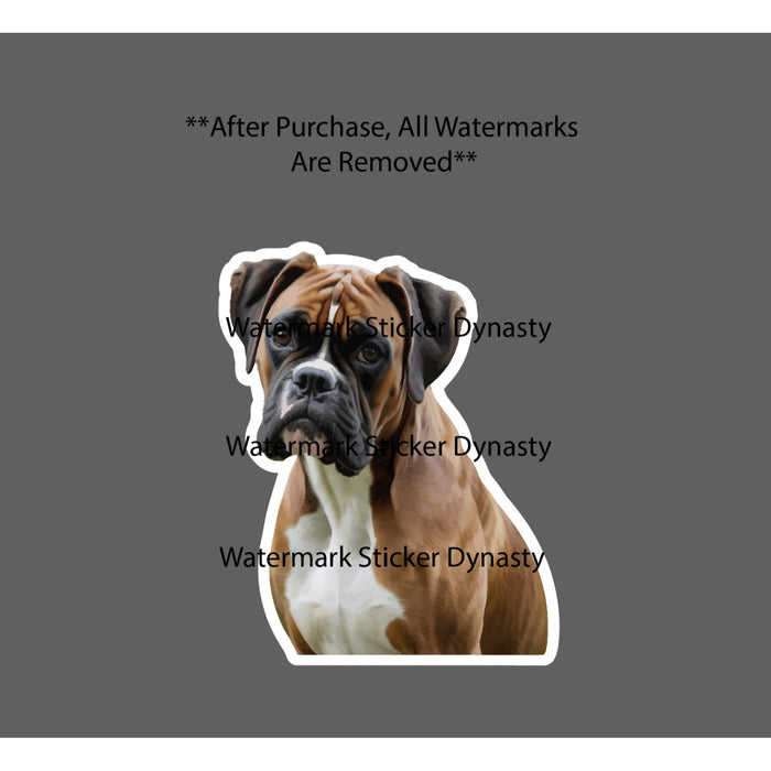 Boxer Sticker Waterproof Decal Dog Pet Animal Friend Family Gift NEW