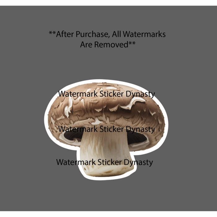 Portabello Mushroom Sticker Waterproof Decal Fungi Fungus Food Gift NEW