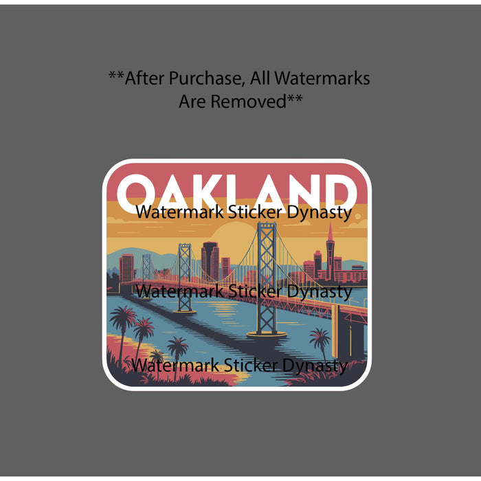 Oakland California Sticker Waterproof Decal Cali City Travel Gift NEW