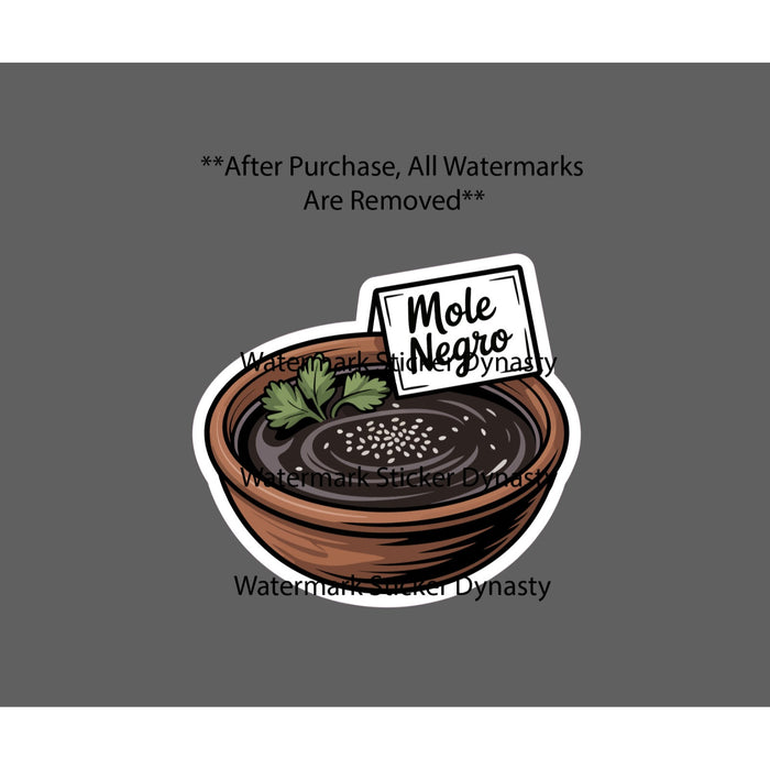 Mole Negro Sticker Waterproof Decal Food Mexico Mexican Gift NEW