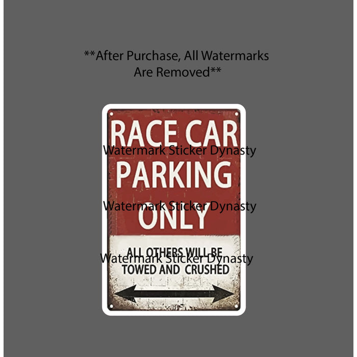 Race Car Parking Sticker Waterproof Decal Racing Driver Race Speed Gift NEW