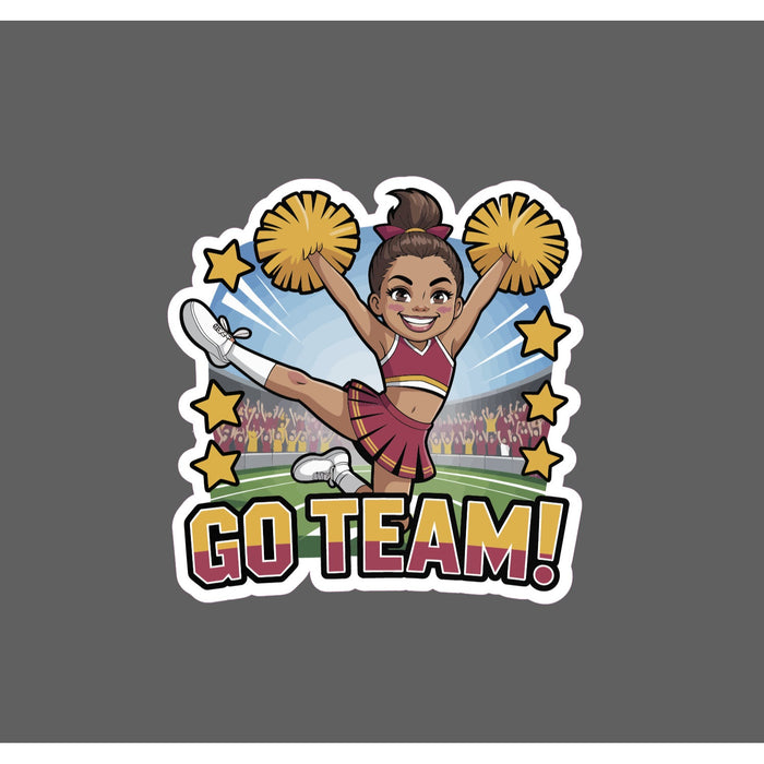 Cheerleader Sticker Waterproof Decal Cheer Team Sports Games Gift NEW