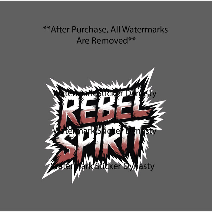Rebel Spirit Sticker Waterproof Decal Quote Rebels Alternative Hardcore Gift NEW