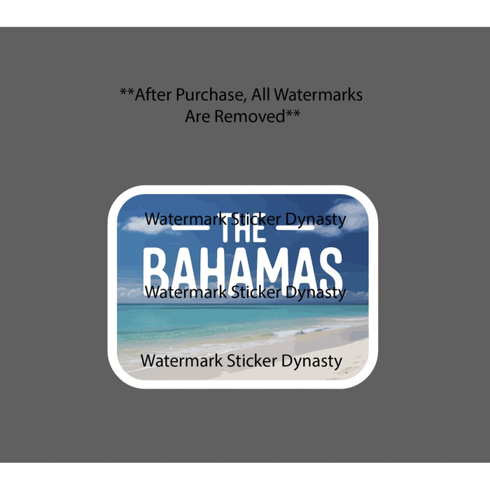 The Bahamas Sticker Waterproof Decal Beach Ocean Tropical Island Gift NEW