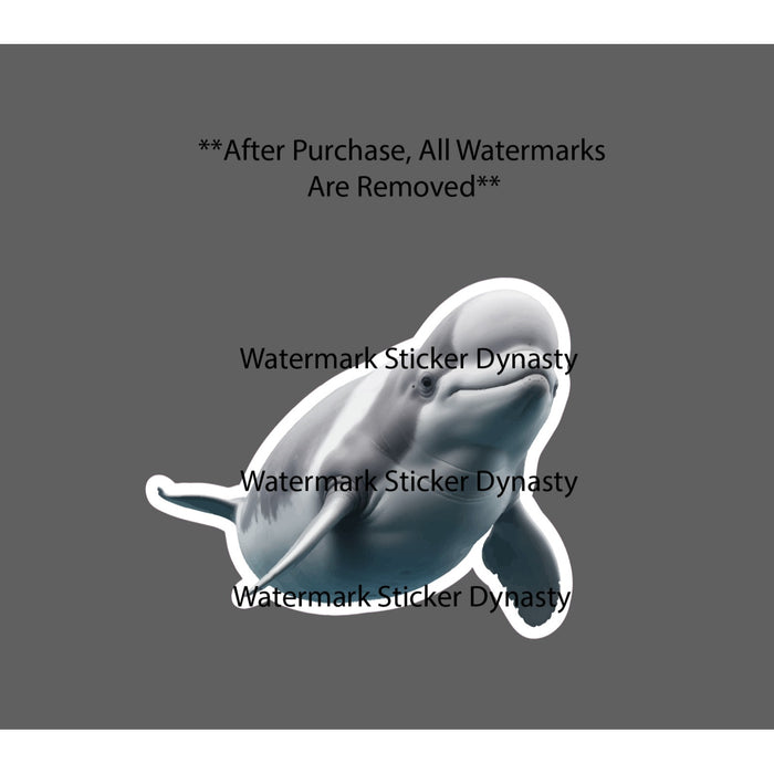 Beluga Whale Sticker Waterproof Decal Animal Ocean Beach Travel Real Gift NEW