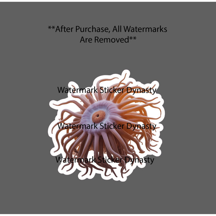 Sea Anemone Sticker Waterproof Decal Animal Ocean Beach Reef Wildlife Gift NEW