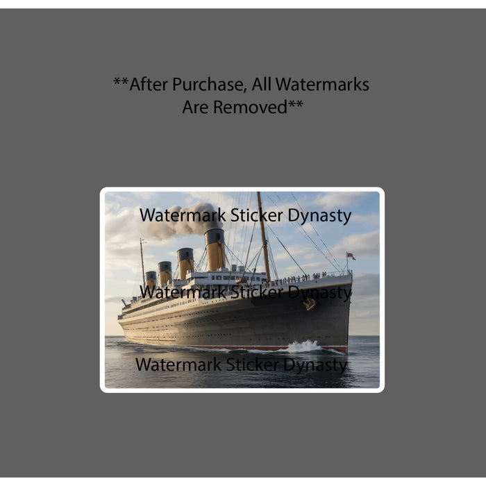 Titanic Sticker Waterproof Decal Ship Realistic Sailing History Gift NEW