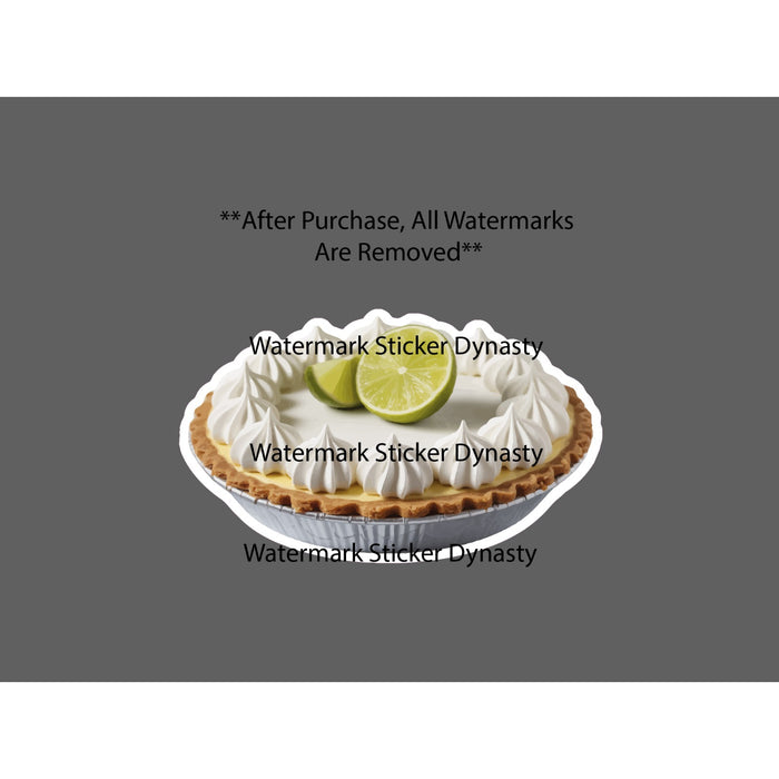 Key Lime Pie Sticker Waterproof Decal Food Dessert Dinner NEW