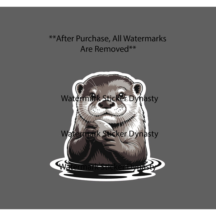 Otter Sticker Waterproof Decal River Rock Animal Outdoor Nature Wild Gift NEW