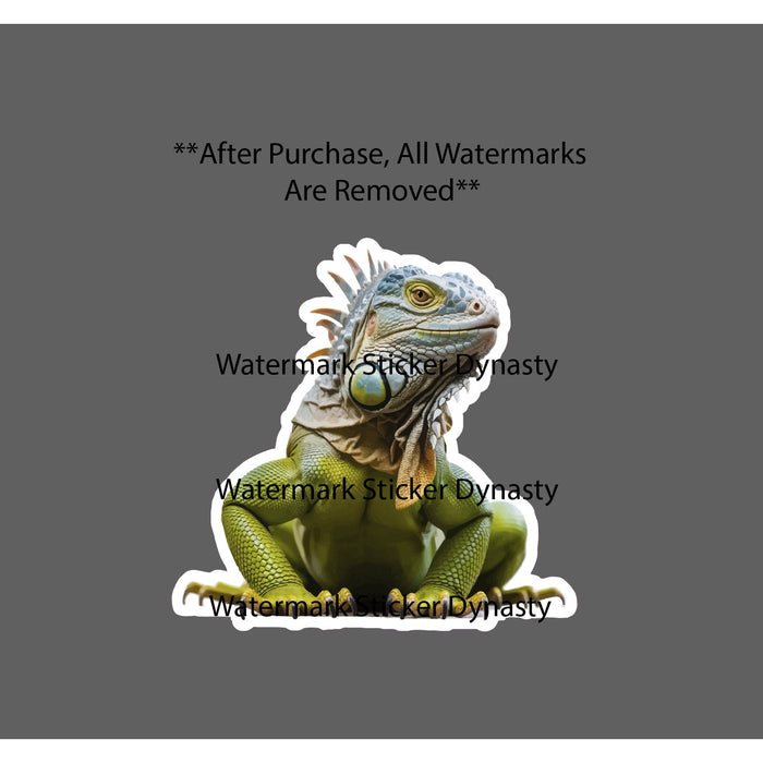 Iguana Sticker Waterproof Decal Lizard Beach Tropical Outdoor Travel Gift NEW