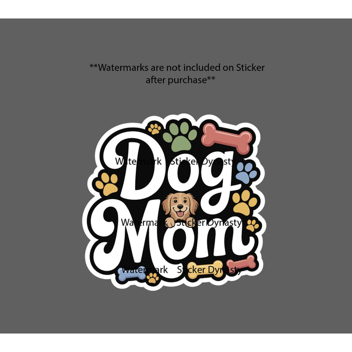 Dog Mom Sticker Waterproof Decal Pet Animal Friend Family Bone Paw Gift NEW
