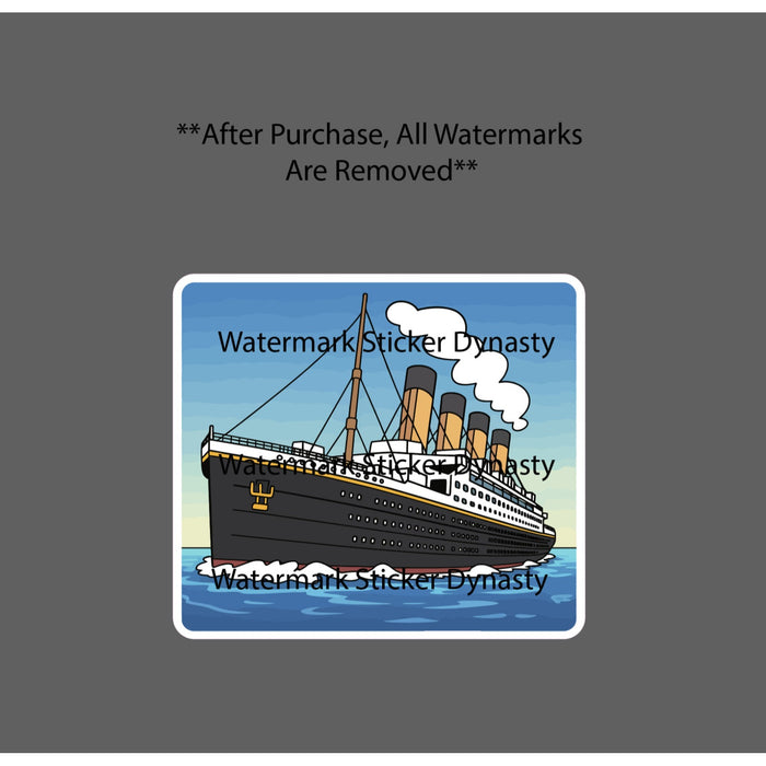 Titanic Sticker Waterproof Decal Ship Sailing Ocean Boat Movie History Gift NEW
