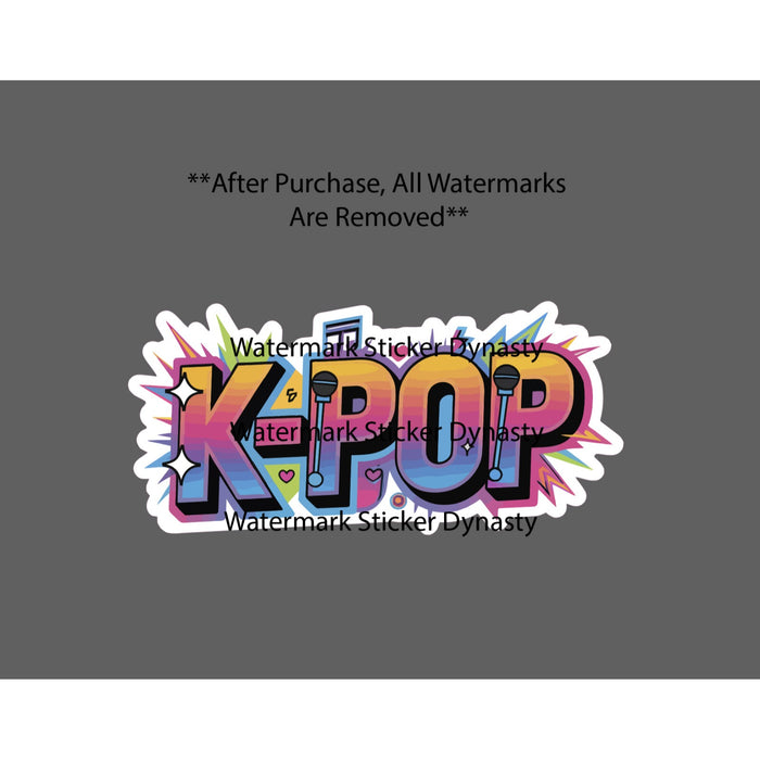 K-POP Sticker Waterproof Decal Korean Pop Music Korea Colorful Gift NEW