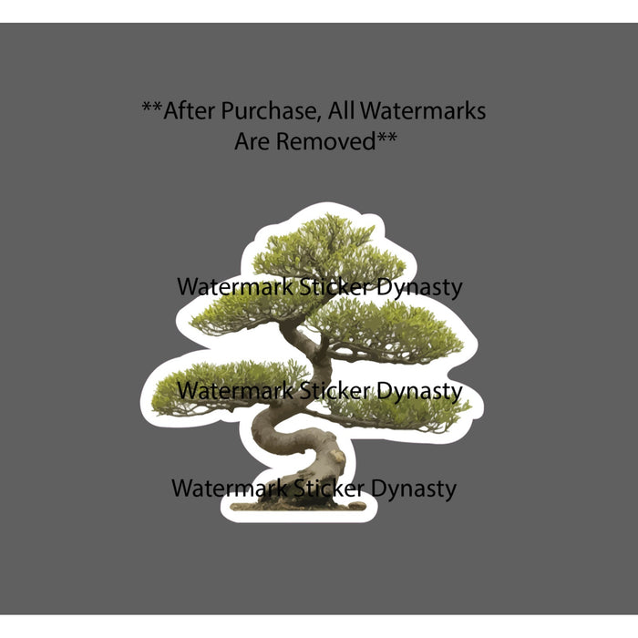Bonsai Tree Sticker Waterproof Decal Japan Japanese Art Plant Gift NEW