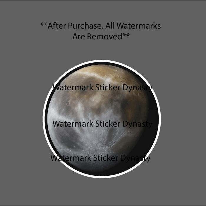 Mars Sticker Waterproof Decal Red Planet Space Travel Stars Galaxy Gift NEW