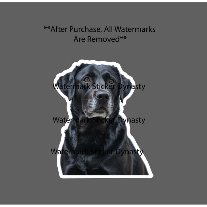 Black Lab Sticker Dog Animal Pet Love Family Gift Outdoor Waterproof NEW