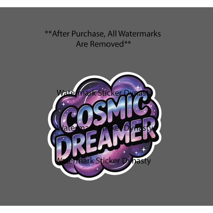 Cosmic Dreamer Sticker Waterproof Decal Space Galaxy Dreaming Gift NEW