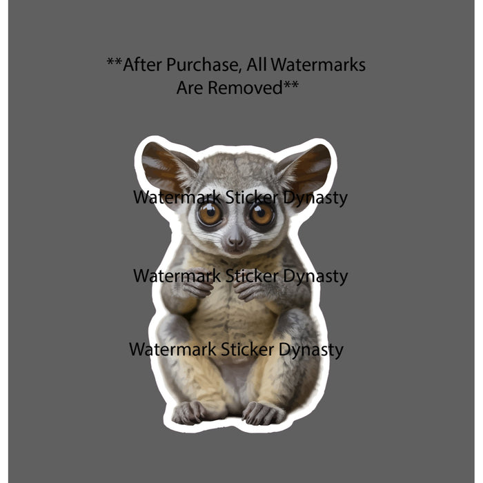 Bushbaby Sticker Waterproof Decal Animal Cute Monkey Outdoor Gift NEW