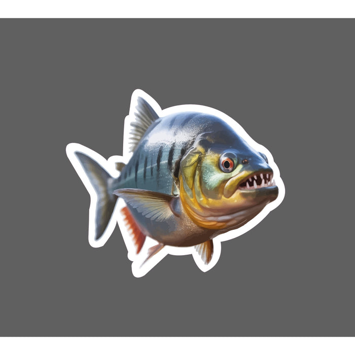 Piranha Sticker Fish Animal Outdoor Wildlife Nature Gift Waterproof NEW