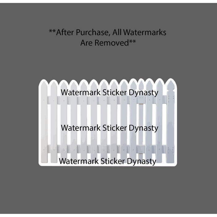 White Picket Fence Sticker Waterproof Decal Life Ideal Dreams Home Gift NEW