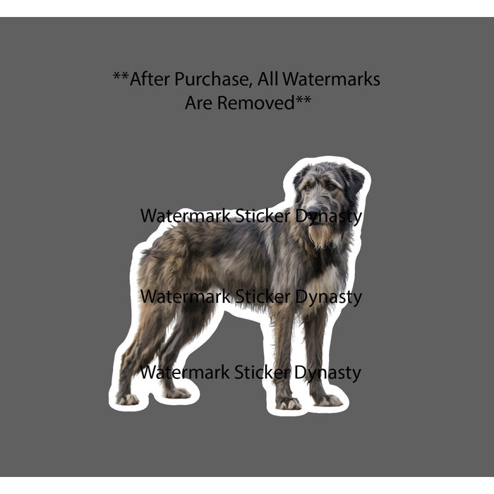 Irish Wolfhound Sticker Waterproof Decal Dog Animal Pet Friend Family Gift NEW