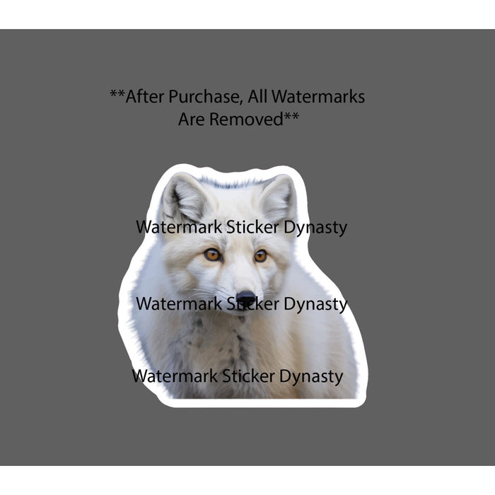 Artic Fox Sticker Waterproof Decal Animal Outdoor Wildlife Nature Gift NEW
