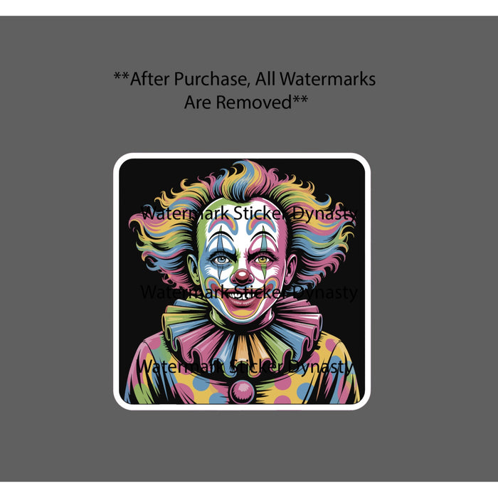 Clown Sticker Waterproof Decal Horror Scary Trippy Abstract Movie Book Gift NEW