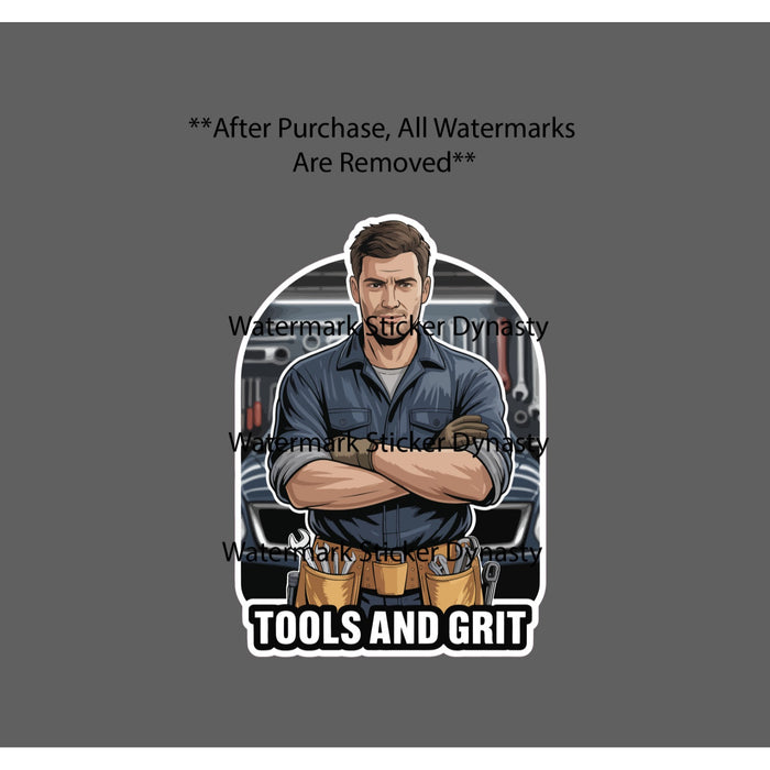 Mechanic Sticker Waterproof Decal Tools Grit Car Truck Motorcycle Gift NEW