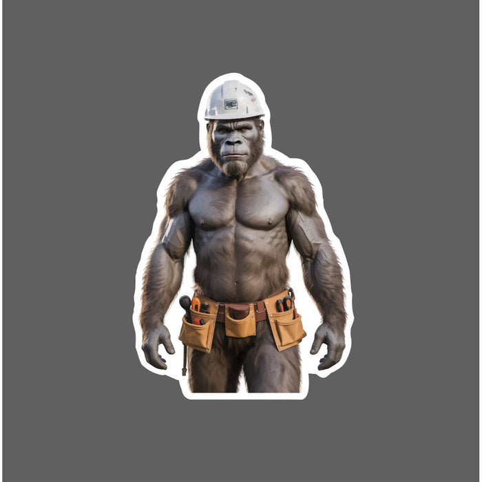 Blue Collar Bigfoot Sticker Waterproof Decal Work Trade Union Tools Gift NEW