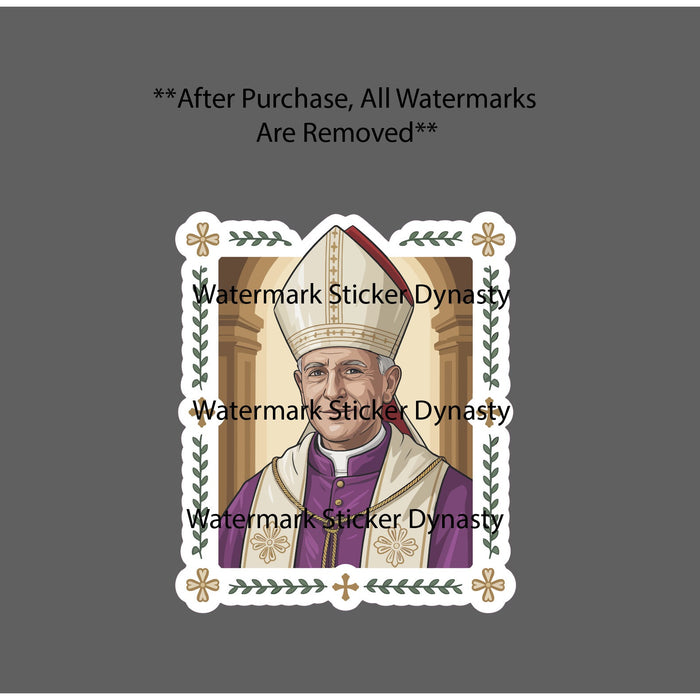 Catholic Bishop Sticker Waterproof Decal Church Catholicism Faith Church NEW