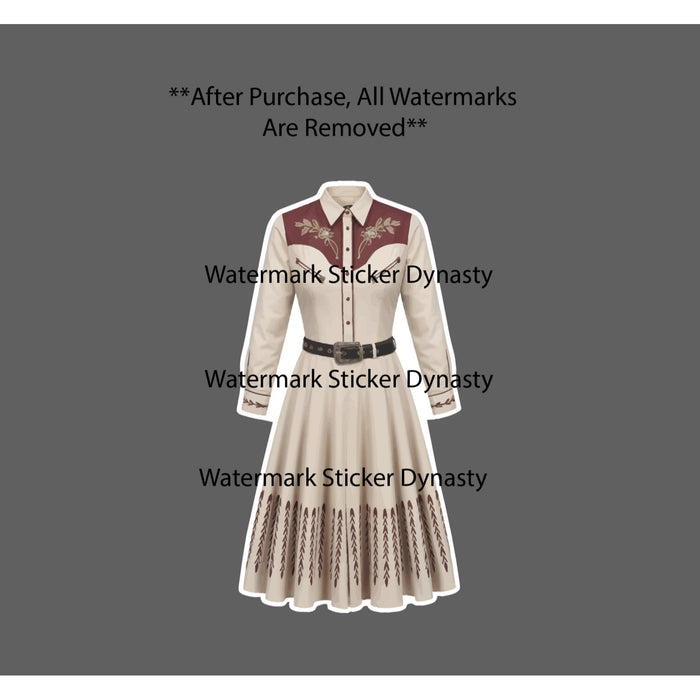 Western Dress Sticker Waterproof Decal Country Book Movie Culture Gift NEW