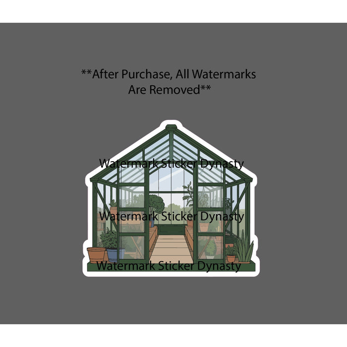 Greenhouse Sticker Waterproof Decal Farm Farmhouse Homestead Plant Food Gift NEW