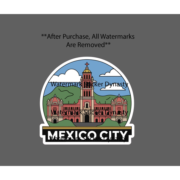 Mexico City Sticker Waterproof Decal Country Culture Food Travel Gift NEW