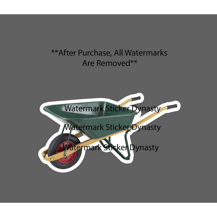 Wheelbarrow Sticker Waterproof Decal Garden Outdoor Gardening Gift NEW