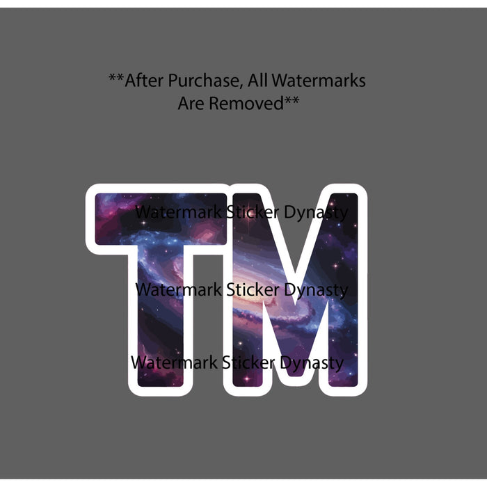 Trademark Sticker Waterproof Decal Galaxy Space Business Official Gift NEW