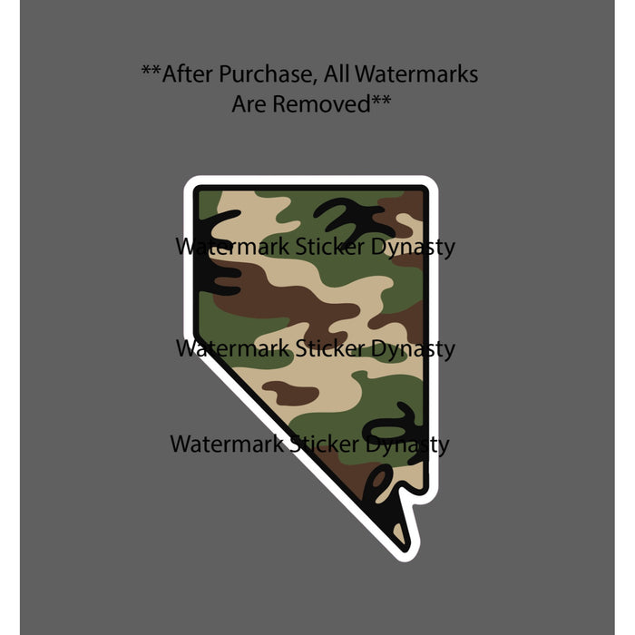 Nevada Sticker Waterproof Decal State Camo Outdoor Hunting Fishing Gift NEW